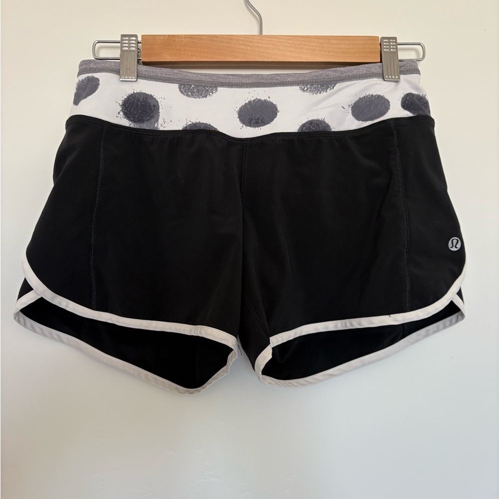 Lululemon turbo run short in seaside dot white running Shorts 4